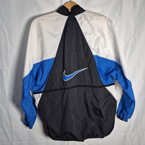 Vintage Nike 90s Colorblock Windbreaker Jacket Medium Y2K Streetwear Big Swoosh - Picture 2 of 13